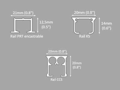 Rail rideau CS glisseurs blanc - Atmosphère