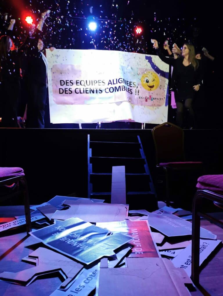 Restitution des équipes sur le parcours client