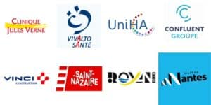 Clinique Jules Verne, Vivalto santé, UniHa, Confluent groupe, Vinci construction, ville de Saint Nazaire, Ville de Royan, Ville de Nantes